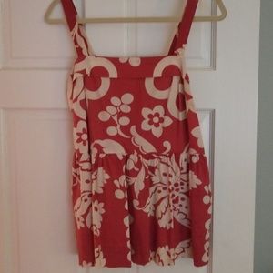 Anthropologie patterned tank top